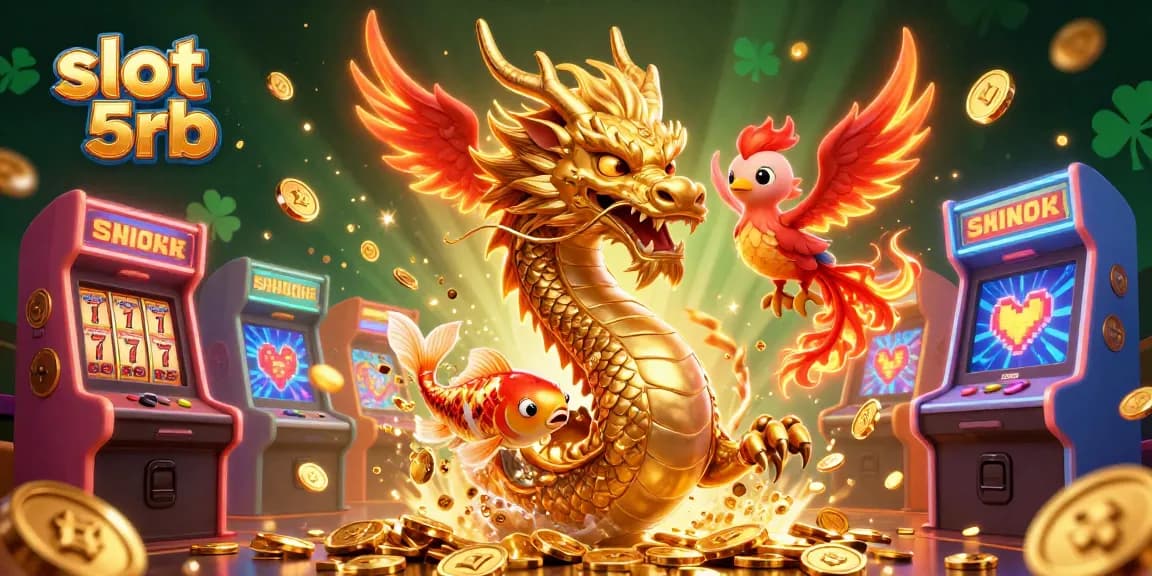 Engage in thrilling action at slot 5rb with golden dragons and vibrant game elements.