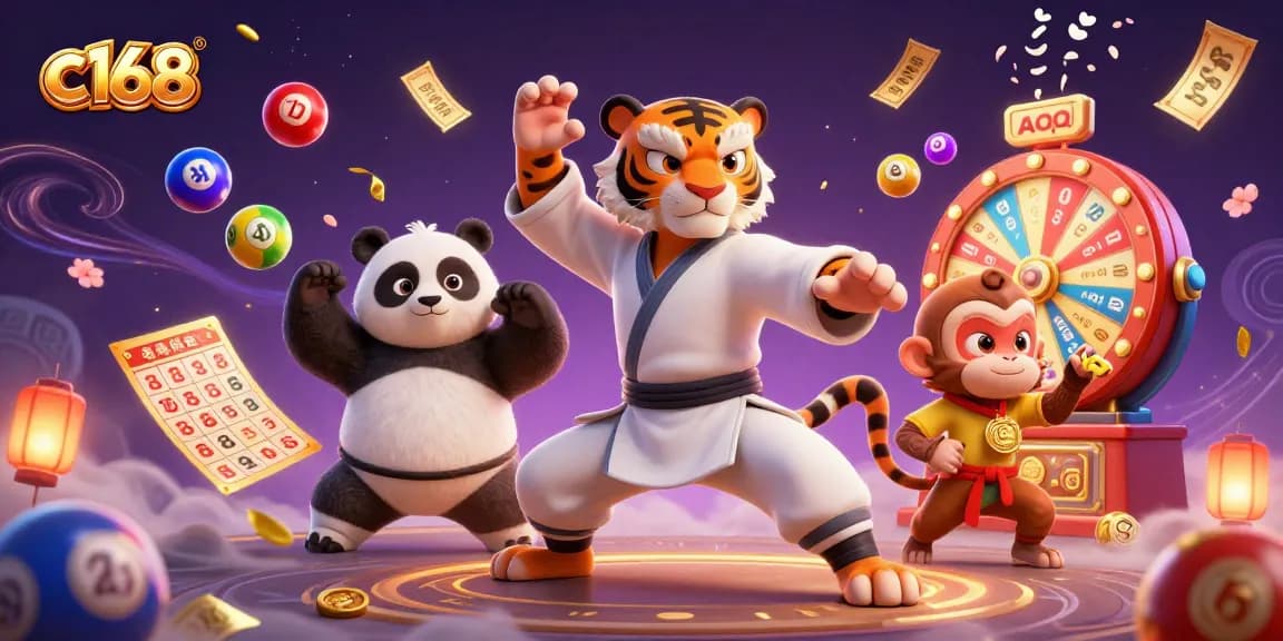C168 offers an exciting online casino experience with vibrant characters and dynamic game elements.