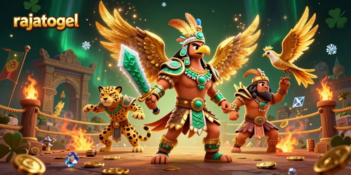 Experience rajatogel excitement with dynamic characters in a vibrant, detailed casino illustration.