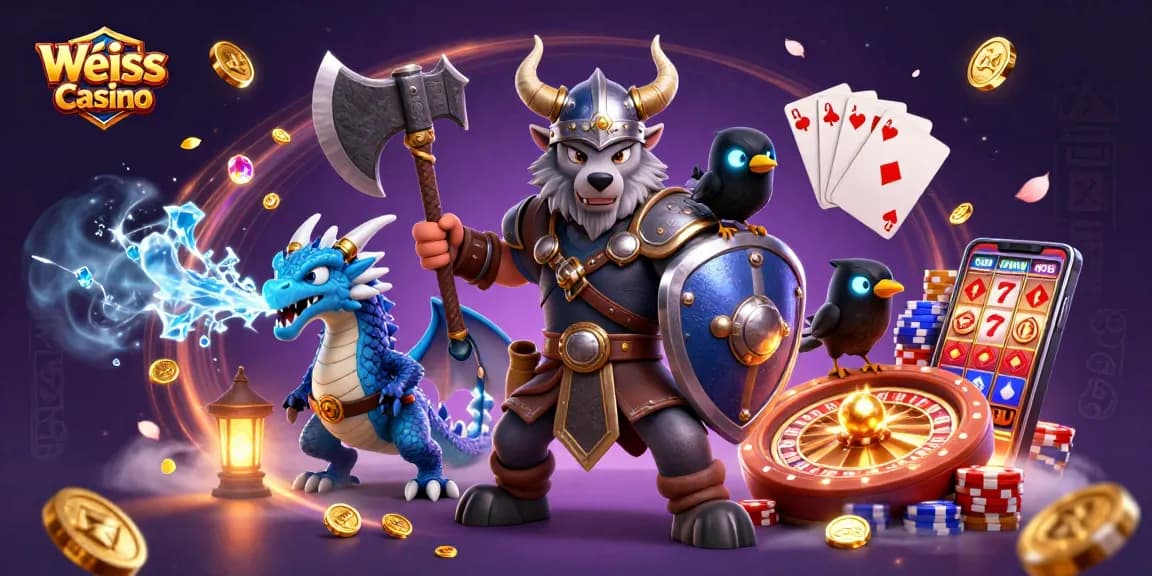 A Weiss Casino játékainak képei között, izgalmas karakterek és aranyérmék tartanak lenyűgöző arculatot.