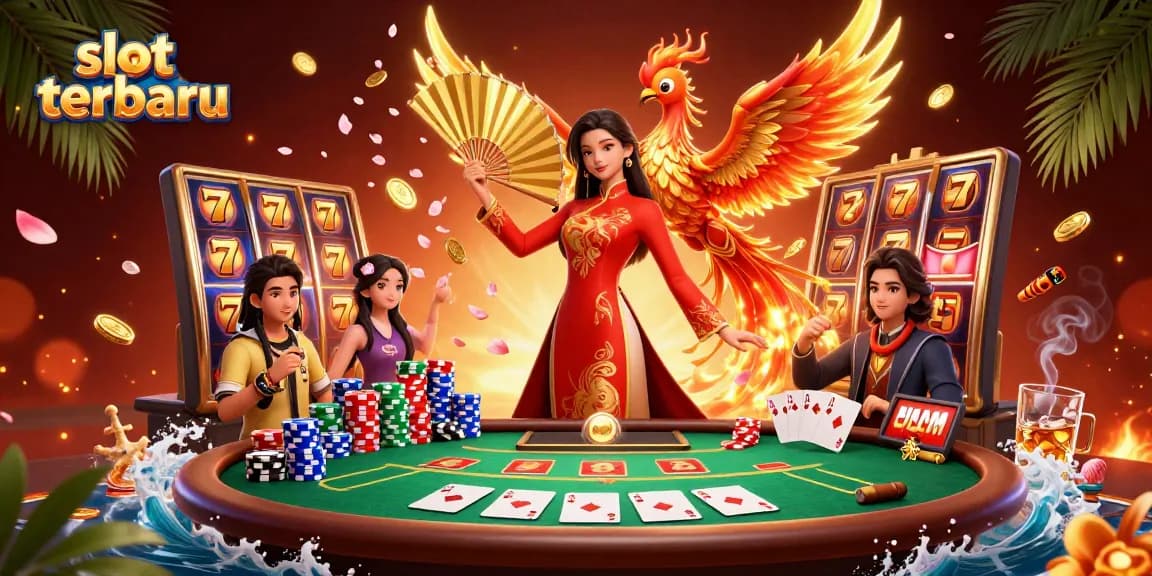 Experience exciting slots with the stunning slot terbaru scene featuring vibrant golden visuals and dynamic gaming elements.