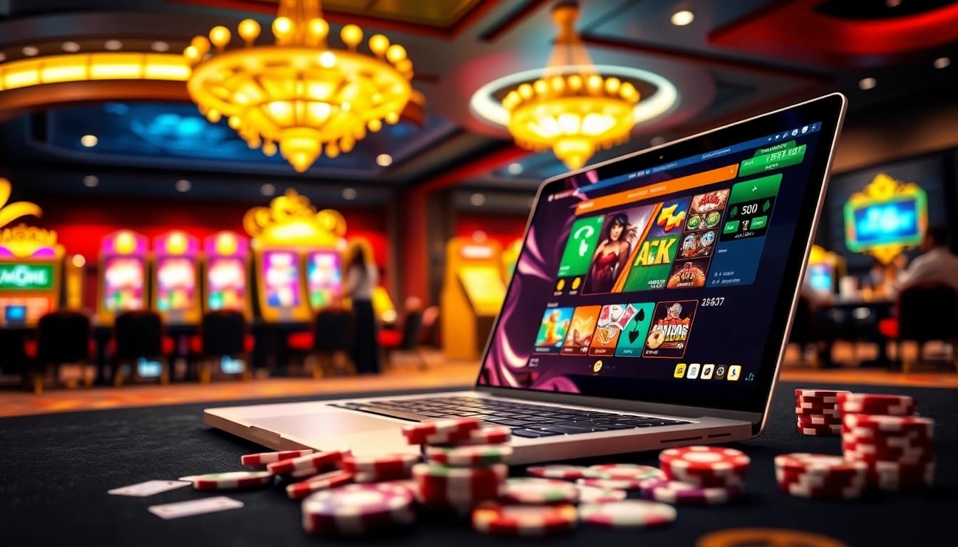 Experience the thrilling online gambling atmosphere at https://68vip.bz/ with vibrant casino visuals.