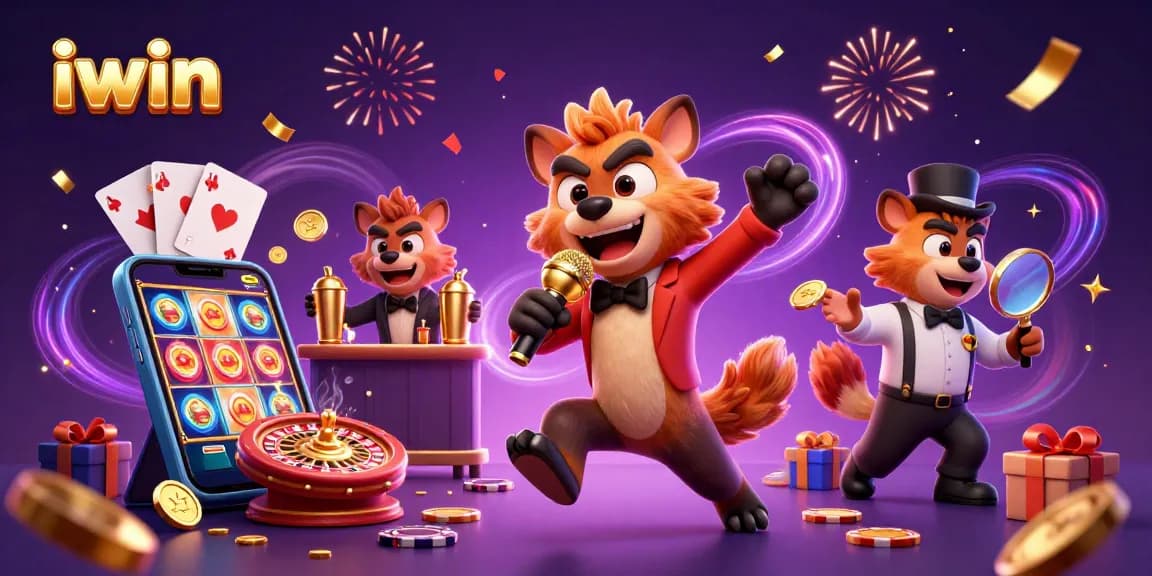 iwin casino hyenas performing live stand-up comedy while mixing drinks and checking IDs