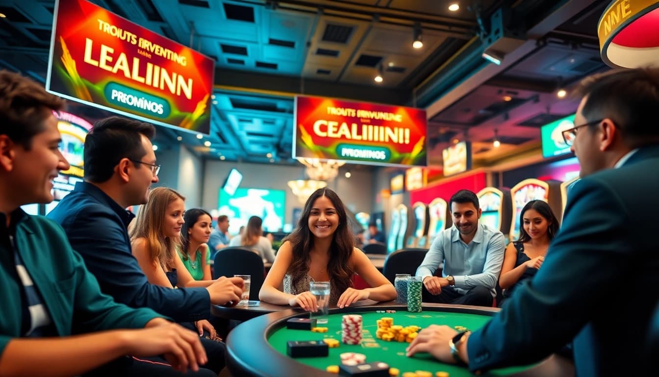 Exciting promotional scene showcasing TOP nhà cái uy tín betting atmosphere with diverse players enjoying games.