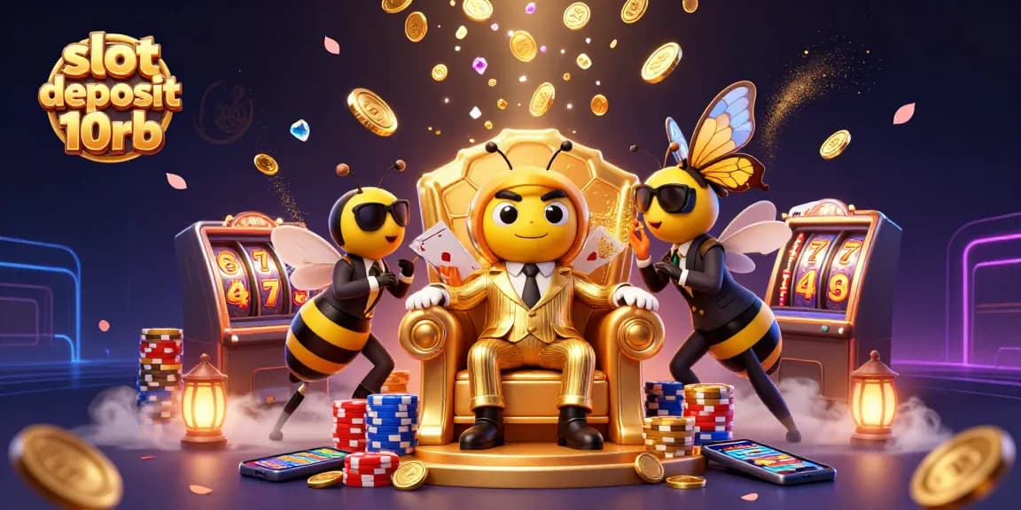 Experience thrilling gameplay with slot deposit 10rb visuals showcasing rich casino elements and animated characters.