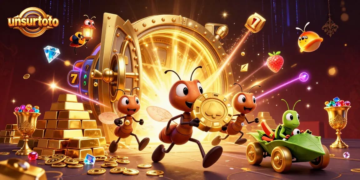 Experience unsurtoto action with a cartoon heist team amid a vibrant casino scene.