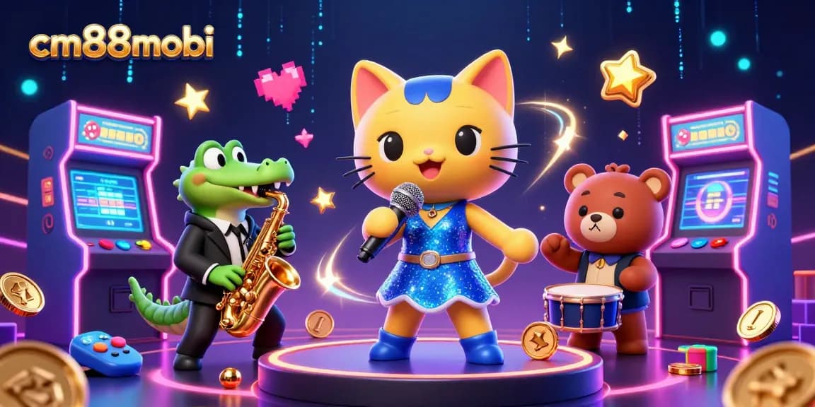 Experience the enchanting world of cm88mobi with vibrant casino characters and dynamic game elements.
