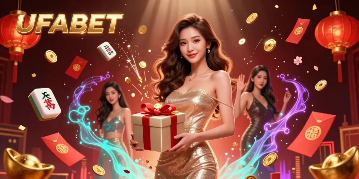Join the exciting UFABET online casino experience with vibrant visuals and festive themes.