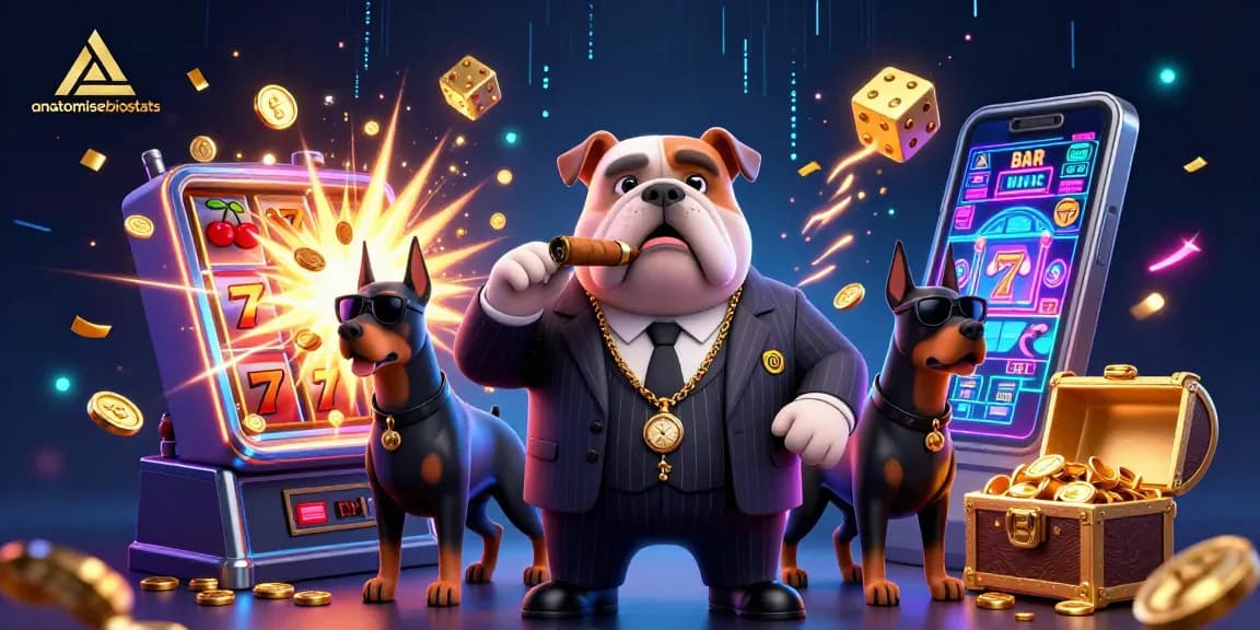Engage with anatomisebiostats while playing intense casino games featuring a 3D mafia bulldog and action-packed elements.