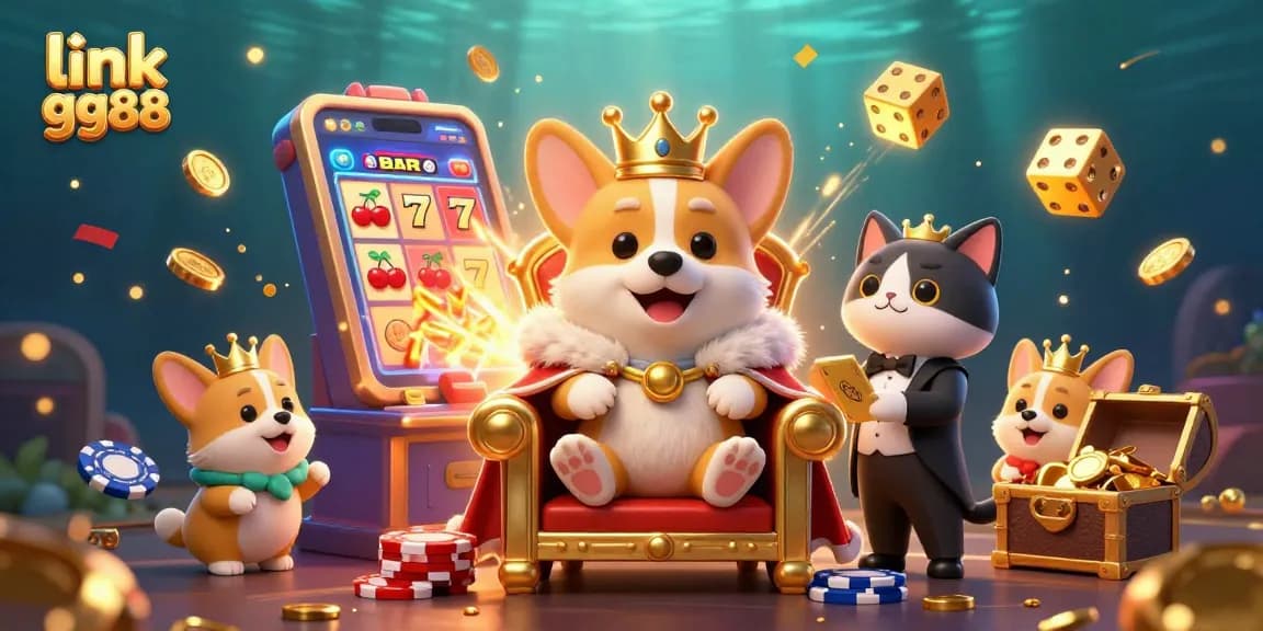 Experience thrilling wins at link gg88 with vibrant casino elements in a fun, cartoon-inspired design!