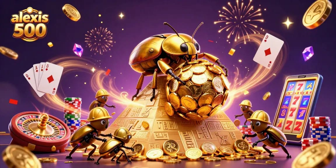 Experience wins with alexis 500 featuring dynamic gambling elements and colorful casino visuals