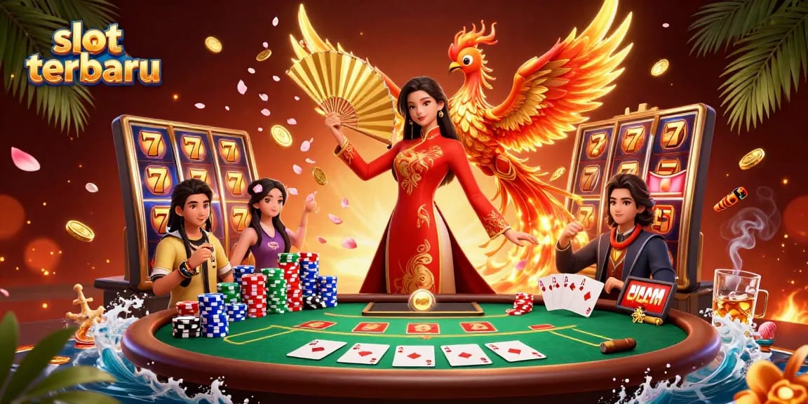 Experience exciting slots with the stunning slot terbaru scene featuring vibrant golden visuals and dynamic gaming elements.