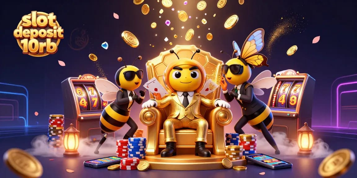 Experience thrilling gameplay with slot deposit 10rb visuals showcasing rich casino elements and animated characters.