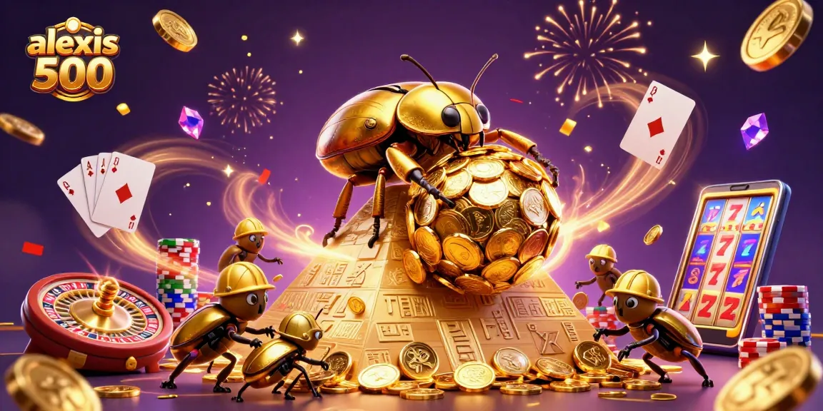 Experience wins with alexis 500 featuring dynamic gambling elements and colorful casino visuals