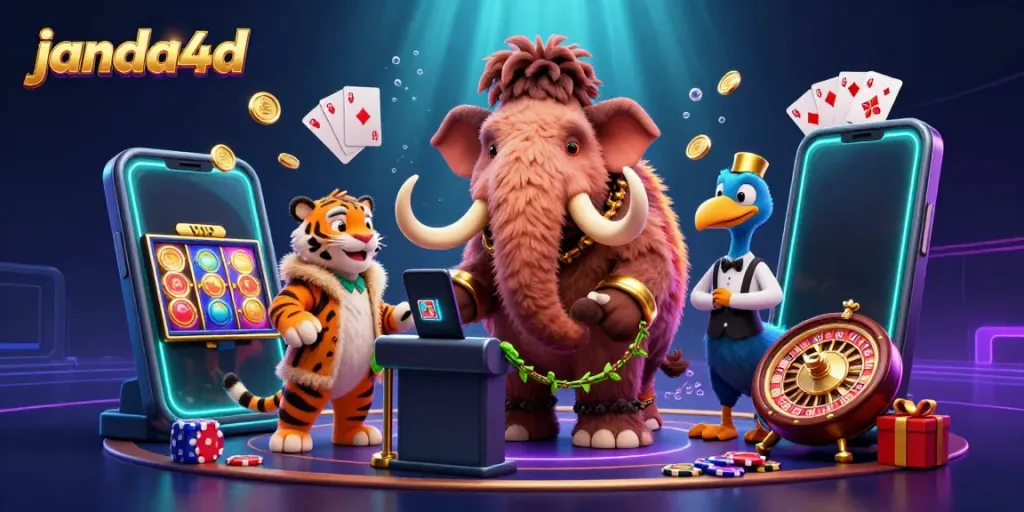 Janda4d menampilkan bouncer mamut berbulu, tamu VIP harimau, dan portir burung dodo di kasino digital yang penuh aksi.