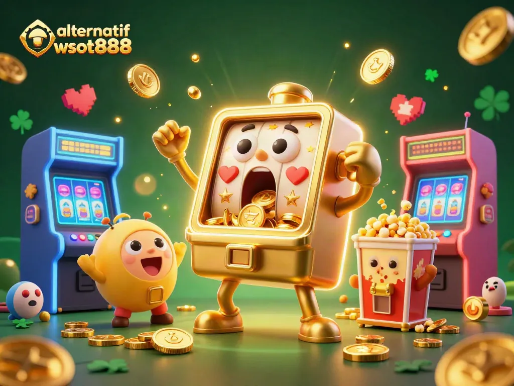 Menghasilkan kemenangan besar di slot dengan link alternatif wslot888, mesin slot memancarkan koin ke semarak.