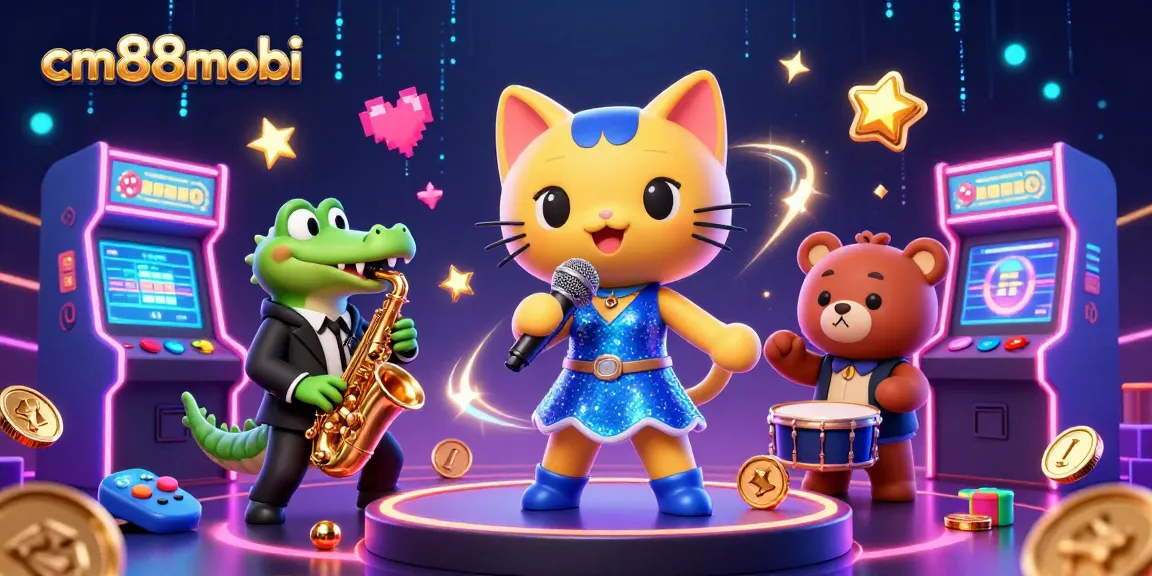Experience the enchanting world of cm88mobi with vibrant casino characters and dynamic game elements.